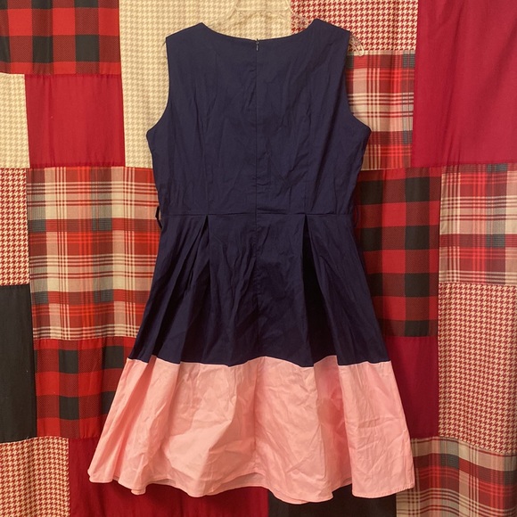 Colorblock fit & flare retro dress - Picture 3 of 3